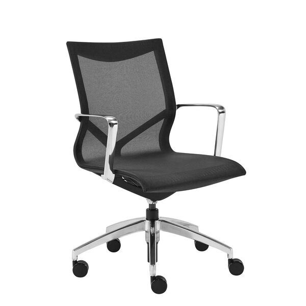 Tertu Black Low Back Office Chair, image 4