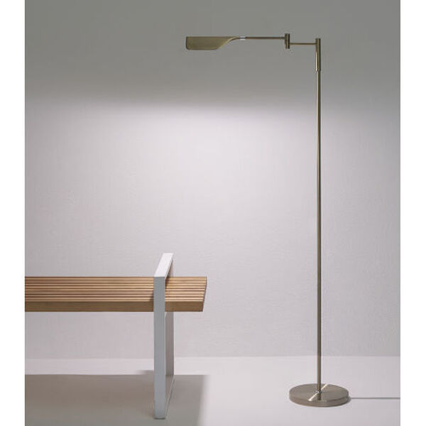 Leaf Brass Integrated LED Floor Lamp, image 4