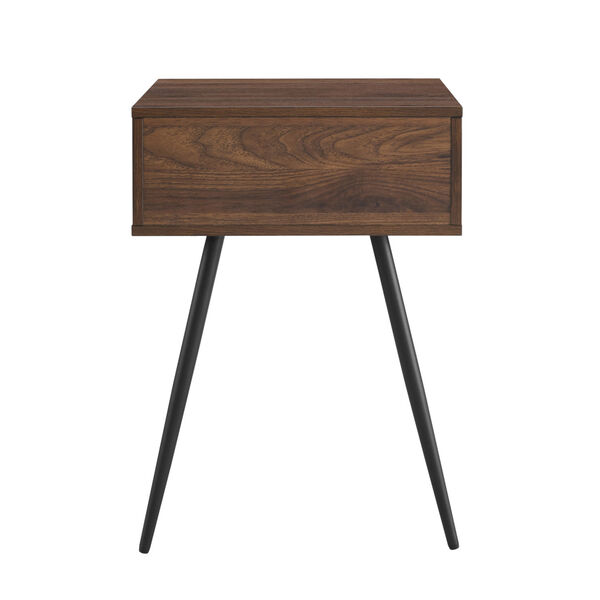 Lane Dark Walnut and Solid White Drawer Side Table, image 5