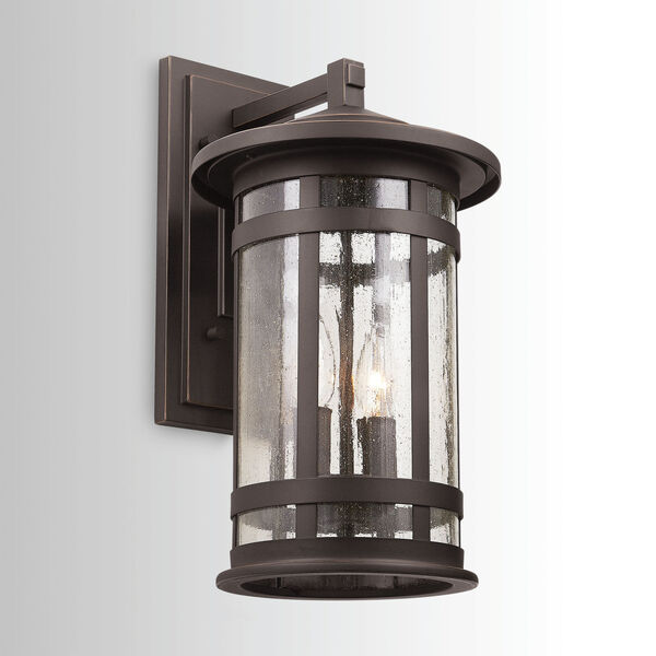 Mission Hills Oiled Bronze Two-Light Outdoor Wall Lantern, image 2