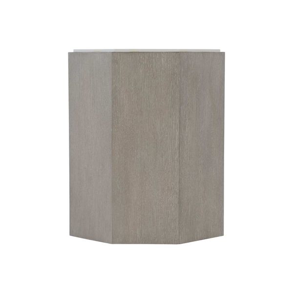 Avenue White and Gray Truffle Accent Table, image 3