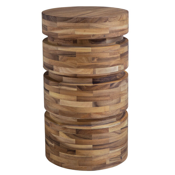 Boone Solid Acacia Wood End Table, image 1