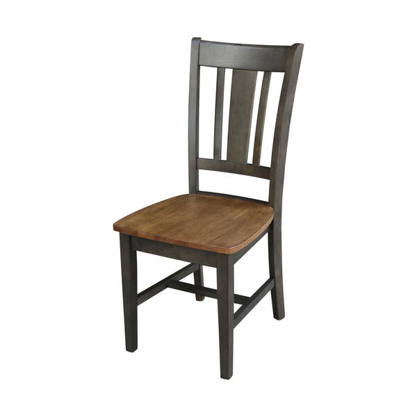 San Remo Hickory and Washed Coal Splatback Chair, Set of 2, image 1