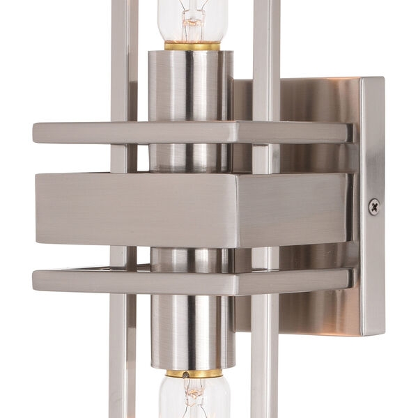 Marquis Satin Nickel Two-Light Wall Sconce, image 2