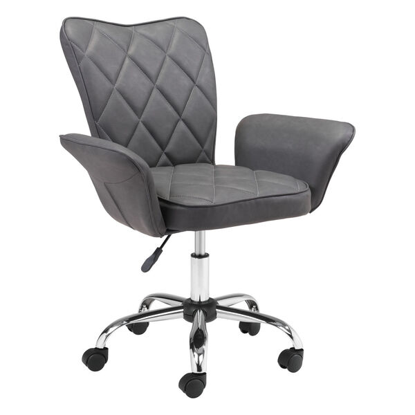 Specify Gray and Silver Office Chair, image 1