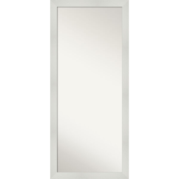 Mosaic White 28W X 64H-Inch Full Length Floor Leaner Mirror, image 1