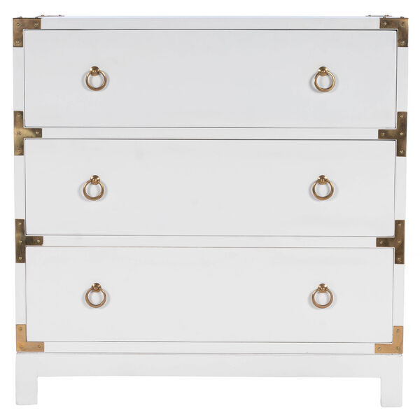 Forster Glossy White Campaign Chest, image 5