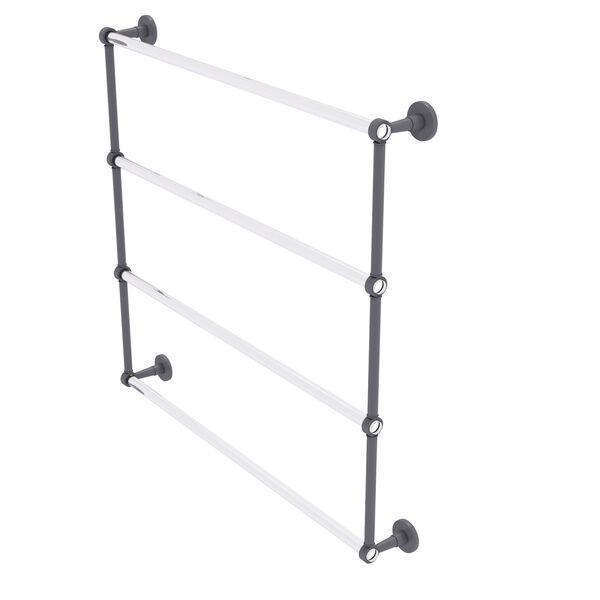 Clearview Matte Gray 4 Tier 36-Inch Ladder Towel Bar, image 1