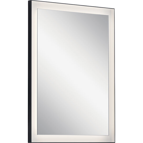 Ryame Matte Black 23-Inch LED Lighted Mirror, image 1