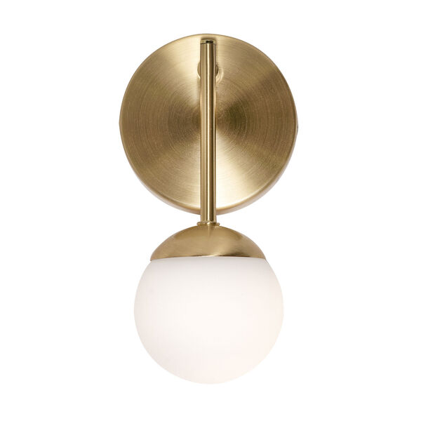 Pearl Satin Brass LED Wall Sconce, image 2