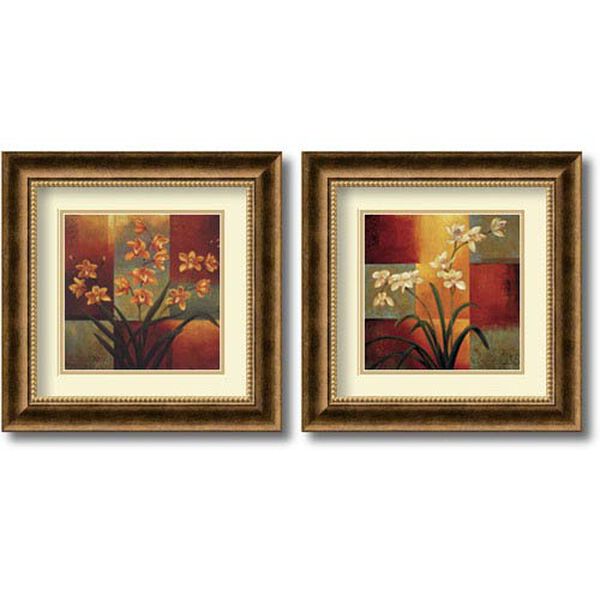Orchids - Set of Two by Jill Deveraux: 16.7 x 16.7 Framed Prints, image 1