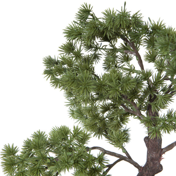 Faux Green Potted Pine Bonsai Tree, image 2