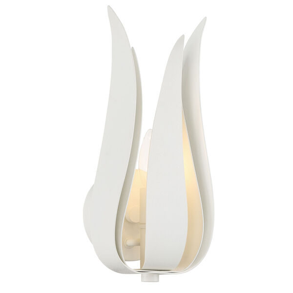 Broche Matte White One-Light Wall Sconce, image 2