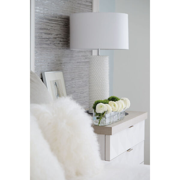 Axiom Linear Gray and Linear White Nightstand, image 5