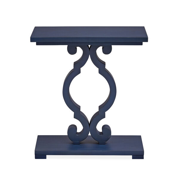 Weathered Navy Wood Chairside End Table, image 5