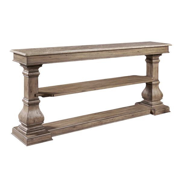 Garrison Cove Natural Hall Console with Stone-Top, image 6