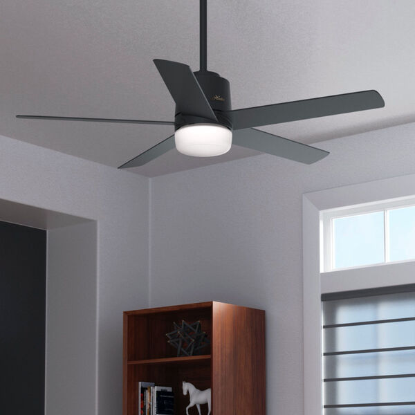 Stylus Matte Black 52-Inch LED Ceiling Fan, image 6