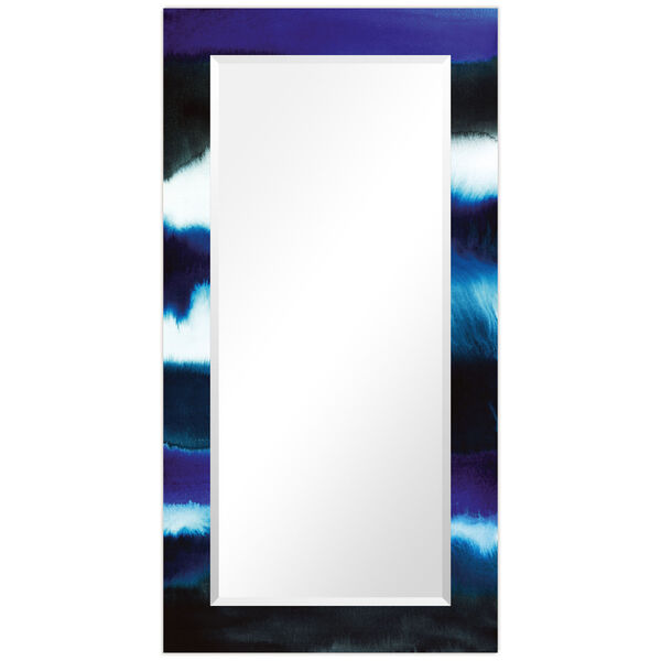 Run Off Blue 54 x 28-Inch Rectangular Beveled Wall Mirror, image 6
