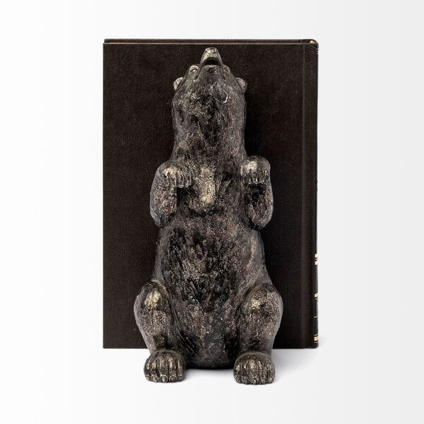 Sleuth Chrome Grizzy Bear Bookend, image 5