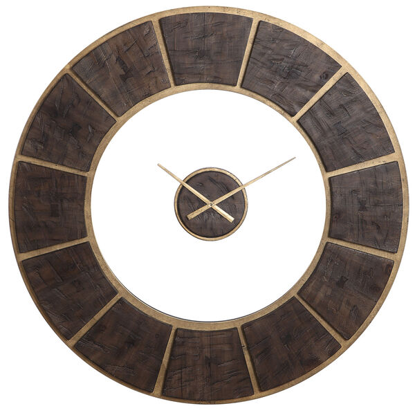Kerensa Wood 40-Inch Wall Clock, image 1