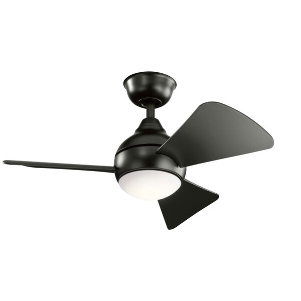 Sola Satin Black 34-Inch LED Ceiling Fan, image 3