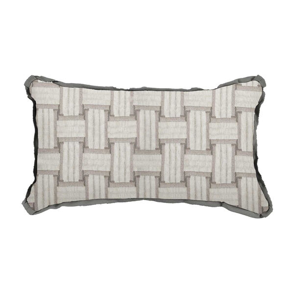 Arcade Pewter 14 x 24 Inch Pillow with Flat Welt, image 1