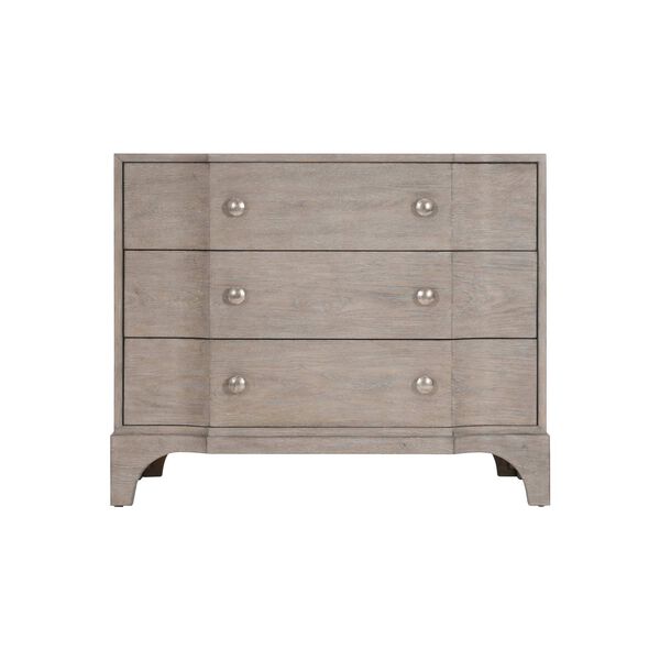 Albion Pewter Nightstand with Three Drawers, image 2