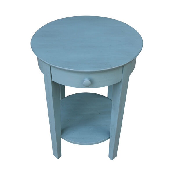 Phillips  Ocean blue 21-Inch  Accent Table with Drawer, image 2