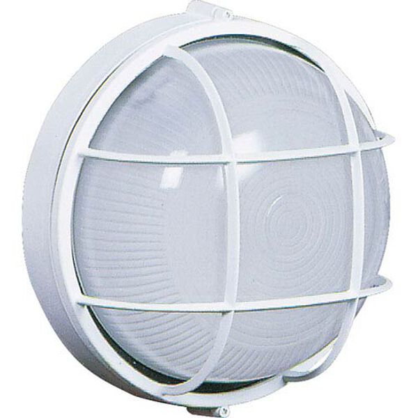 Marine White Outdoor Wall Mounted Fixture, image 1