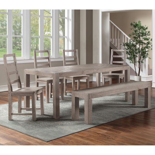 Auckland Weathered Gray Dining Set, Six-Piece, image 1