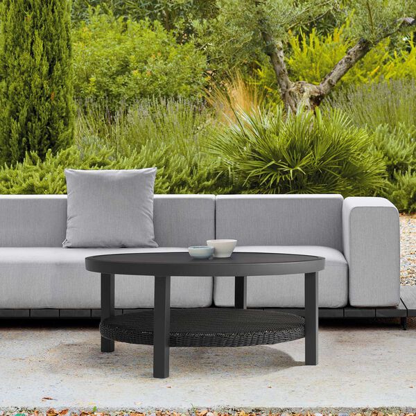 Grand Black Outdoor Coffee Table, image 4