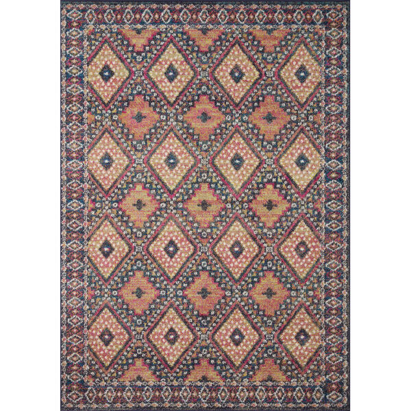Eila Sunset and Multicolor Area Rug, image 1