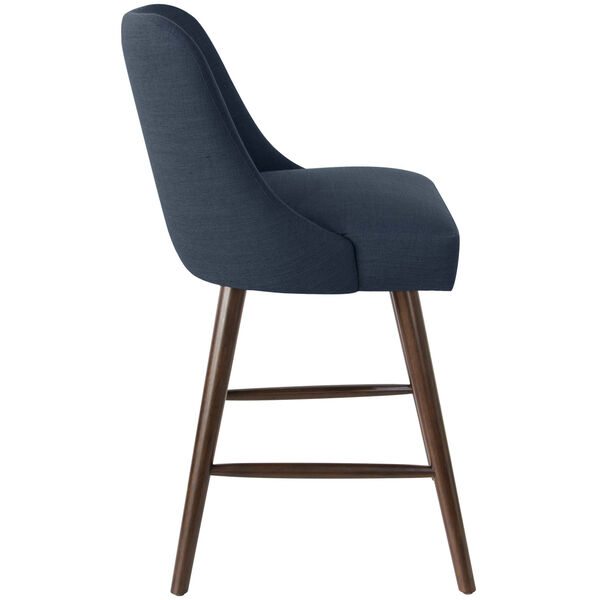 Linen Navy 38-Inch Counter Stool, image 3
