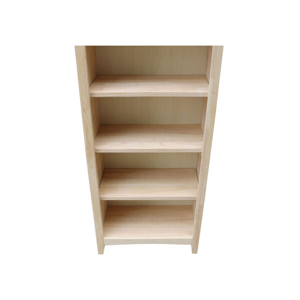 Beige Bookcase with Four Shelves, image 5