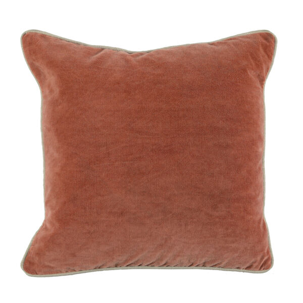 Colby 18-Inch Terra Cotta Throw Pillow, image 1