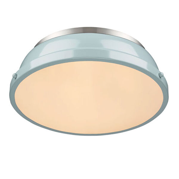 Quinn Seafoam and Pewter Two-Light Flush Mount, image 3