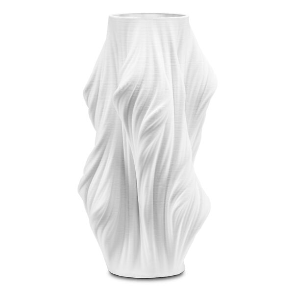 Yin White 15-Inch Small Decorative Vase, image 1