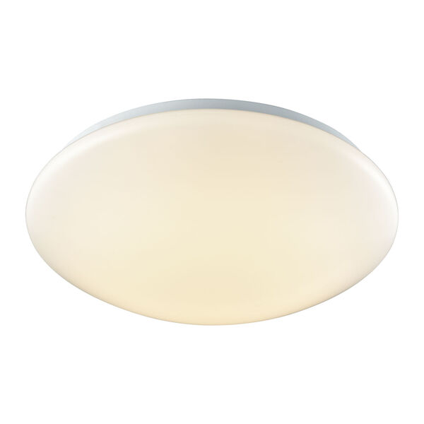 Kalona White LED Flush Mount with White Acrylic Diffuser, image 1