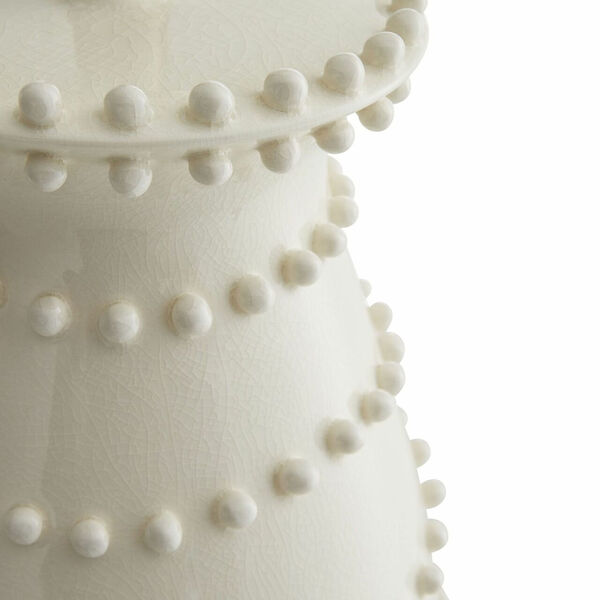 Spitzy Ivory and Off White One-Light Table Lamp, image 3