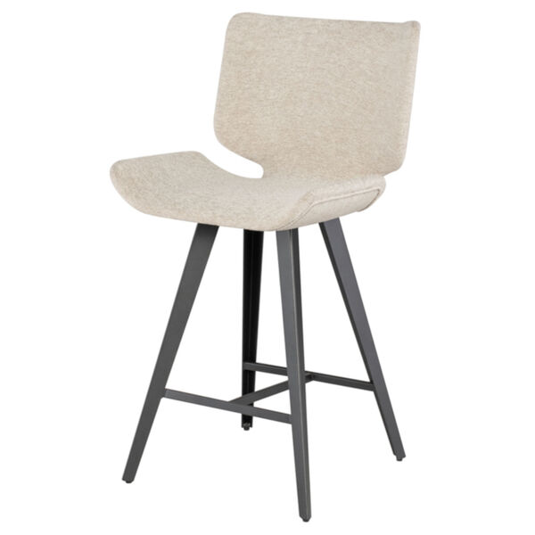 Astra Beige and Black Counter Stool, image 1