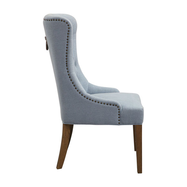 Rioni Light Slate Blue Wing Chair, image 3