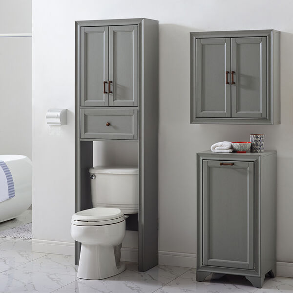 Tara Grey MDF and Birch Veneer Bath Cabinet, image 6
