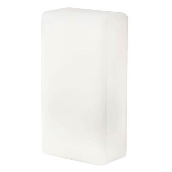 Brick Opal One-Light Outdoor Wall Light with Opal Glass, image 1