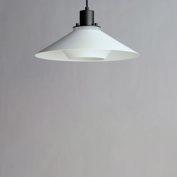 Oslo Black and White One-Light 8-Inch Pendant, image 3