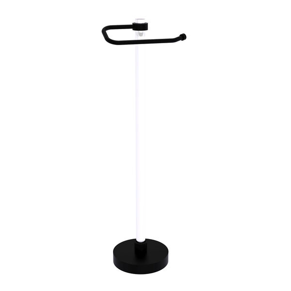 Clearview Matte Black Free Standing Toilet Paper Holder, image 1