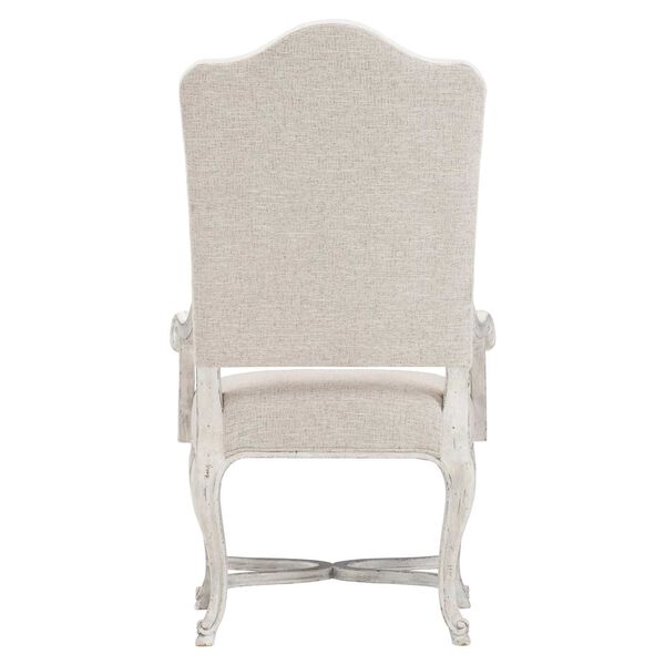 Mirabelle Whitewashed Cotton and Gray Arm Chair, image 4