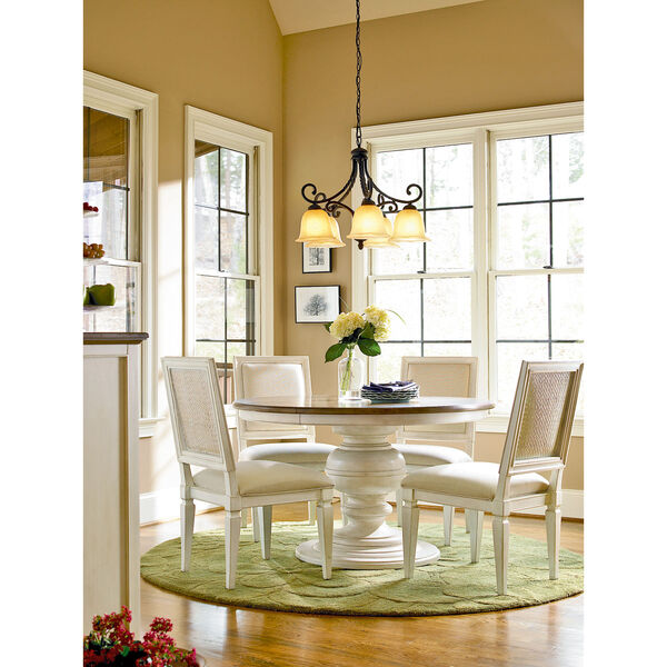 Summer Hill White Round Dining Table, image 1
