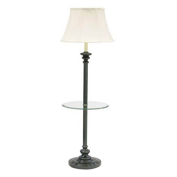 Oil Rubbed Bronze Floor Lamp with Table, image 1