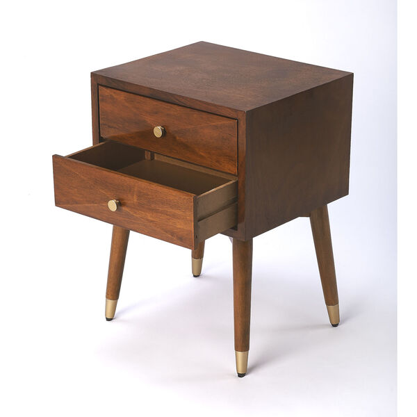 Brown 25-Inch Nightstand, image 2
