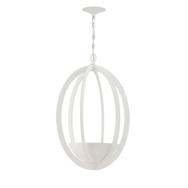 Eclipse Gesso White Two-Light Chandelier, image 3